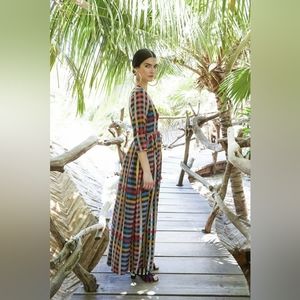 RARE NWT Carolina K Rosa Robe dresss : Lo Plaid